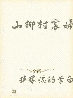 山柳村寡妇情史