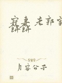 宠妻 老郭家的饼饼