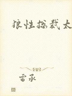 狼性总裁太凶猛