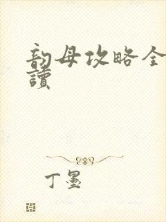 韵母攻略全文阅读封面