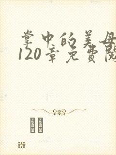 掌中的美母版主120章免费阅读封面