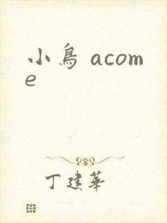 小鸟 acome