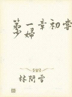第一章初尝极品少妇