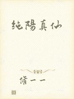 纯阳真仙封面