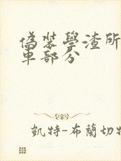 伪装学渣所有开车部分