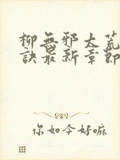 柳无邪太荒吞天诀最新章节