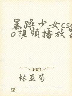 暴躁少女csgo视频播放器推荐