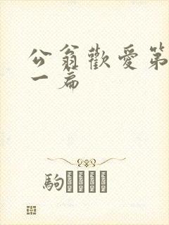 公翁欢爱第三十一篇