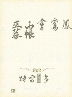 巫山会鸾凤颠芙蓉帐封面