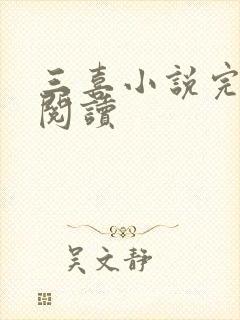 三喜小说完整版阅读封面