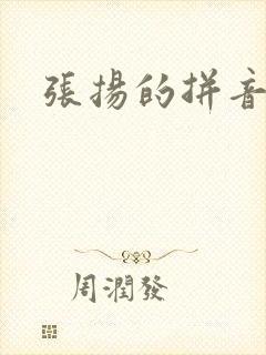 张扬的拼音封面