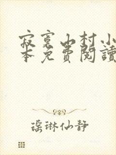 寂寞山村小说全本免费阅读