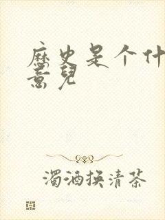 历史是个什么玩意儿