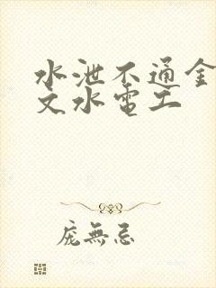 水泄不通金银原文水电工