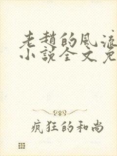 老赵的风流人生小说全文免费阅读