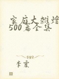 家庭大杂烩小说500篇全集