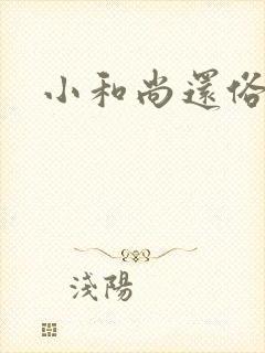 小和尚还俗记封面