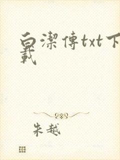 白洁传txt下载