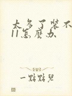 太多了装不下h11怎么办