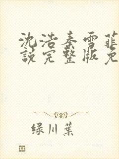 沈浩秦雪菲的小说完整版免费笔趣阁封面