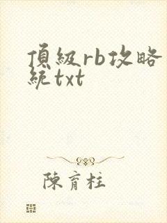 顶级rb攻略系统txt