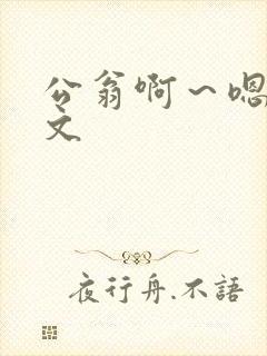 公翁啊～嗯啊h文