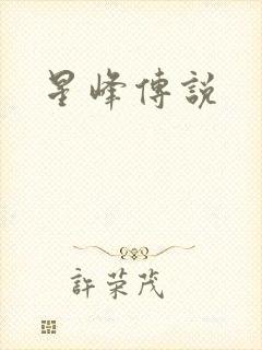 星峰传说封面