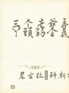 三个老爷弄一个丫头的含义封面