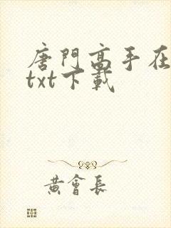 唐门高手在异世txt下载