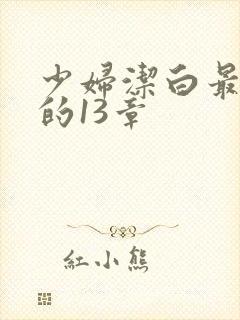 少妇洁白最刺激的13章