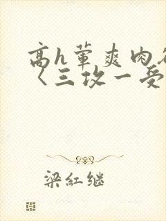 高h荤爽肉欲文〈三攻一受〉视频