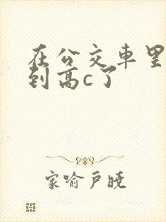 在公交车里c弄到高c了