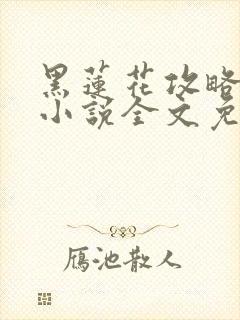 黑莲花攻略手册小说全文免费阅读笔趣阁