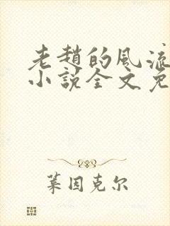 老赵的风流人生小说全文免费阅读