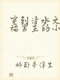 穿到清水文里造福男主的小说