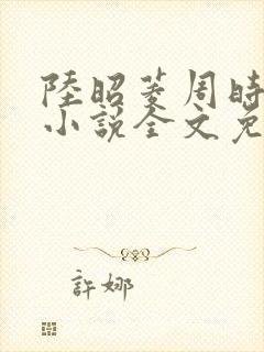 陆昭菱周时阅的小说全文免费阅读