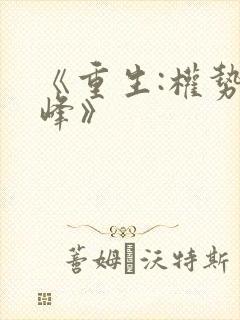 《重生:权势巅峰》