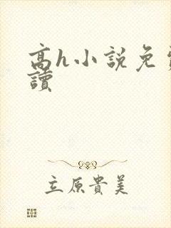 高h小说免费阅读