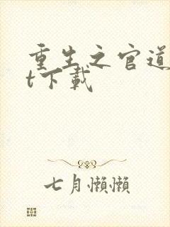 重生之官道txt下载