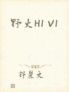 野火H1 V1封面