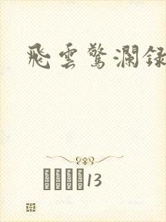 飞云惊澜录
