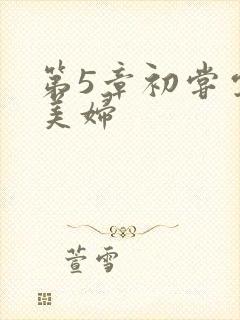 第5章初尝云雨美妇