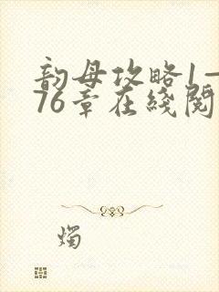 韵母攻略1—176章在线阅读封面