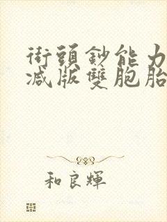 街头钞能力无删减版双胞胎