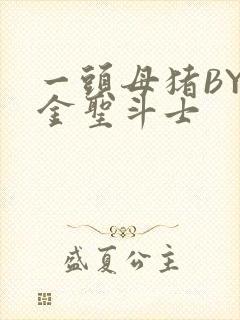 一头母猪BY黄金圣斗士封面