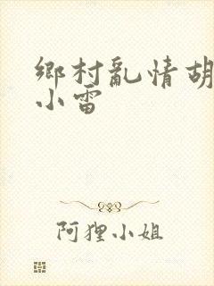 乡村乱情胡秀英小雷封面