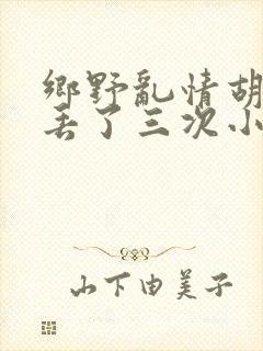 乡野乱情胡秀英丢了三次小说