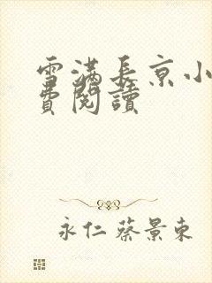 雪满长京小说免费阅读封面