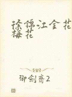 徐锦江金花瓶楷梅花