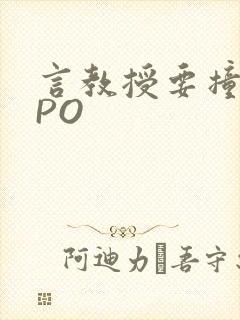 言教授要撞坏了PO